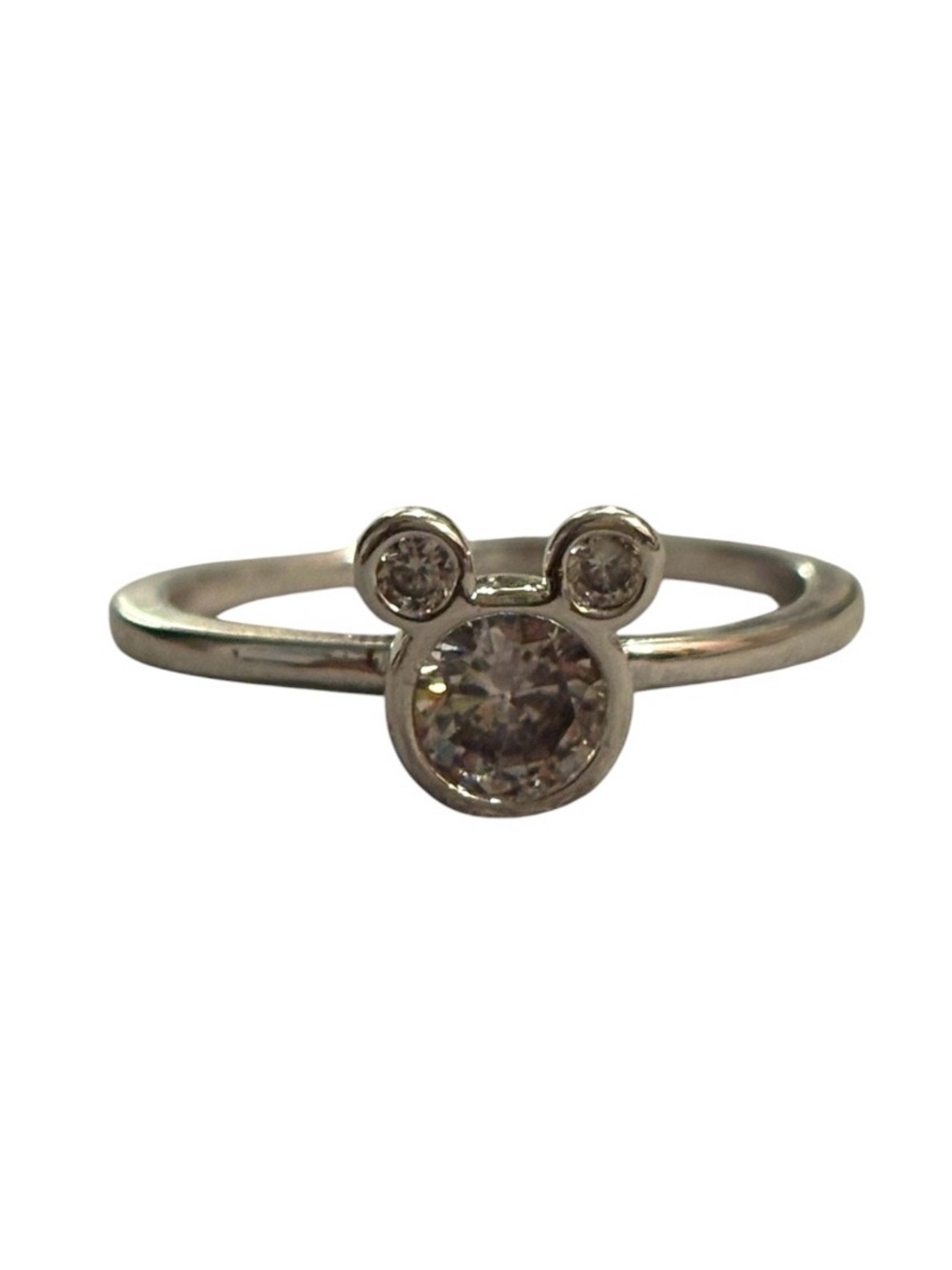 Mickey silver tone ring